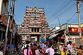 The great Chola temples of Tamil Nadu - The Sri Ranganatha Temple of Srirangam. The southern gopura of the sixth enclosure. 